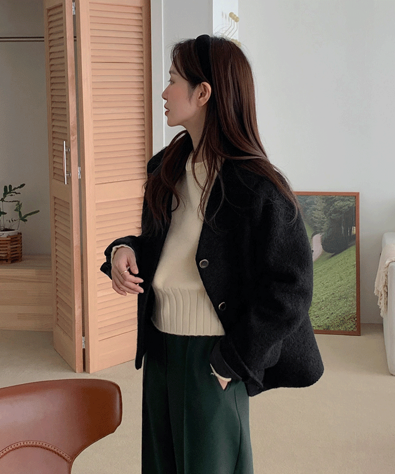 Another Buckle Wool Jacket (90% Wool) : [PRODUCT_SUMMARY_DESC]