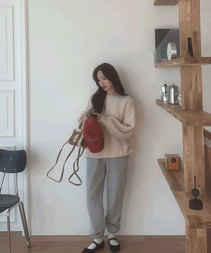 New Dawn cable wool knit 