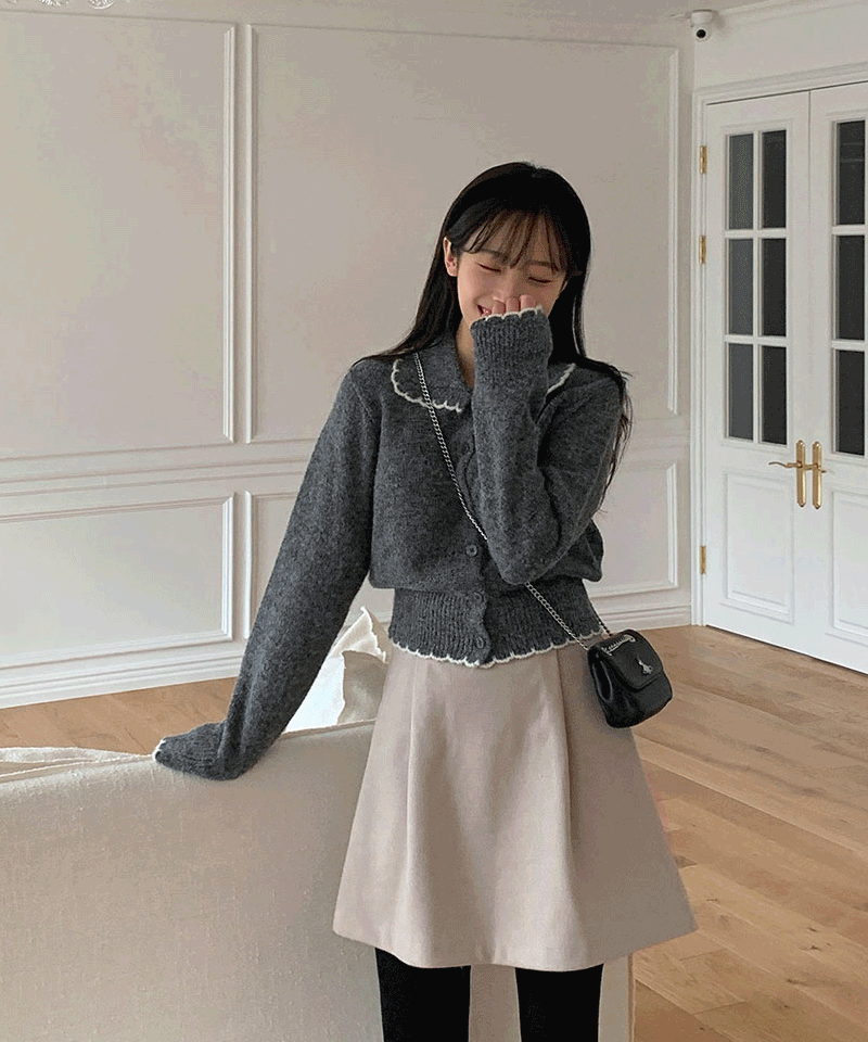 Olivia Banding Skirt (30% Wool) 