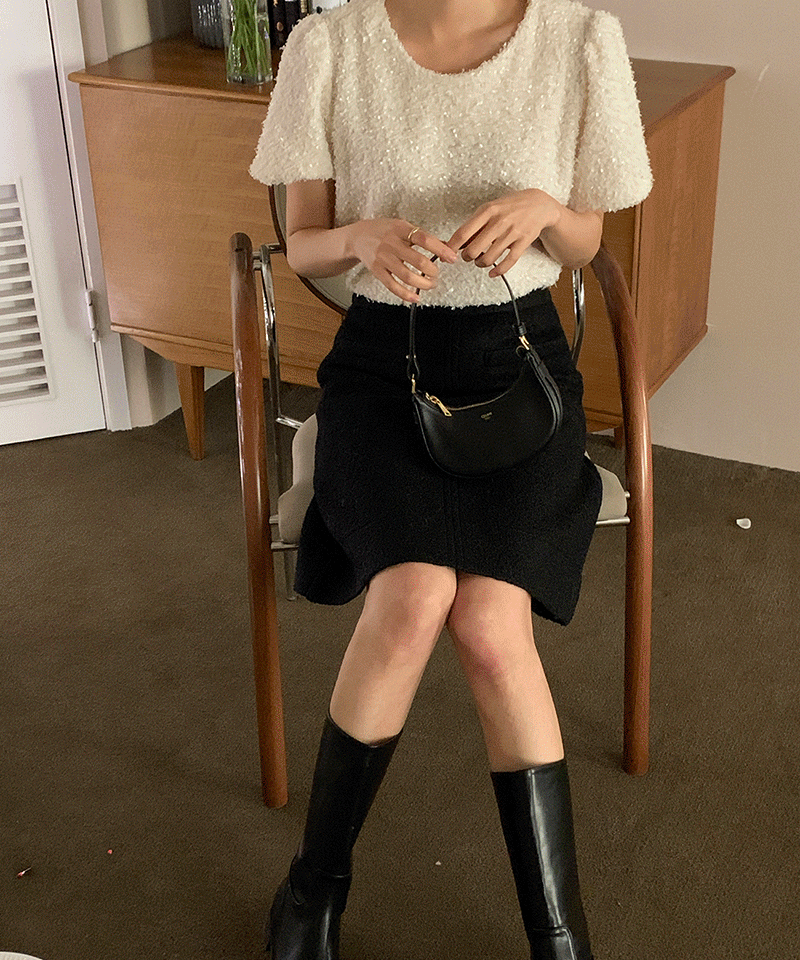 Rubia Bookle Midi Skirt (40% Wool) : [PRODUCT_SUMMARY_DESC]