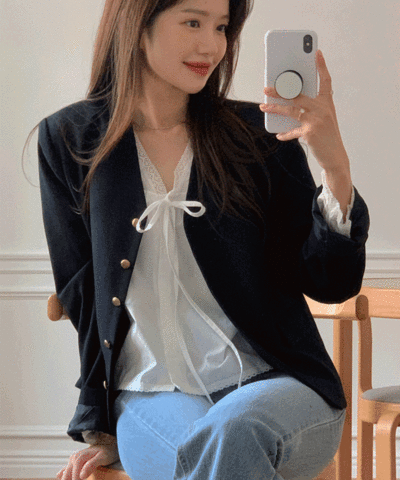 Isabelle no-collar jacket : [PRODUCT_SUMMARY_DESC]