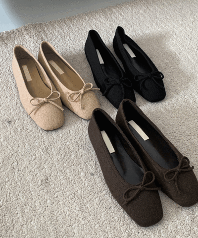 suede ribbon flat shoes : [PRODUCT_SUMMARY_DESC]