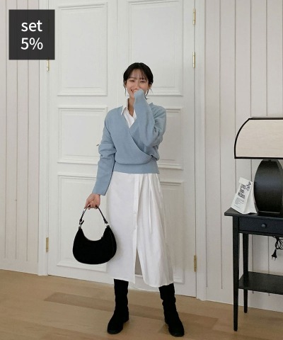 Dial Wrap Knit + Arther Wrap Dress Women&#039;s Clothing Shopping Mall DALTT