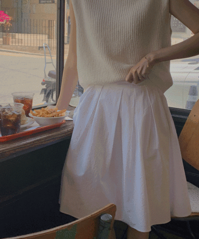 Cotton Basic Midi Skirt : [PRODUCT_SUMMARY_DESC]