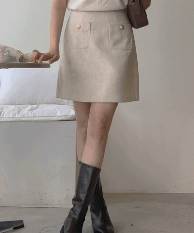 Melly gilded tweed skirt : [PRODUCT_SUMMARY_DESC]