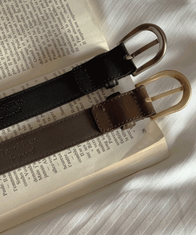 monthly cowhide belt