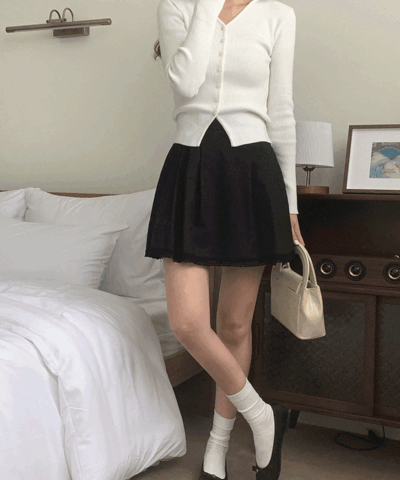 natural lace miniskirt